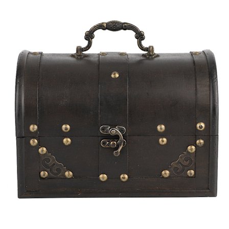 Vintage lille træ smykker skat opbevaringsboks skrivebord arrangør sag boligindretning