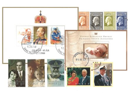 Norge 1970, 1988-2004 - Kongelige - Stemplet