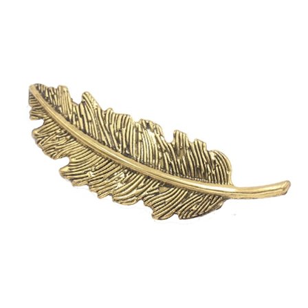 3 stk. Metal Hårklemmer Fjer Guld Sølv Fjer Hårklemmer Kvinder