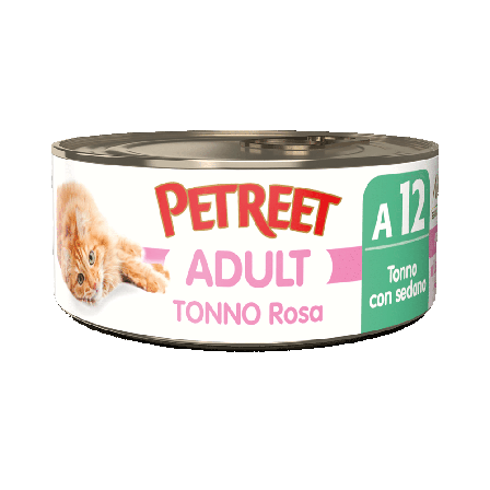 Petreet Adult Tonno Rosa Con Sedano Per Gatti Lattina 70g
