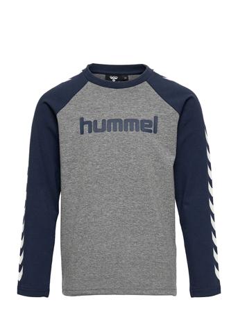 Hmlboys T-Shirt L/S T-shirts Long-sleeved T-shirts Blå Hummel