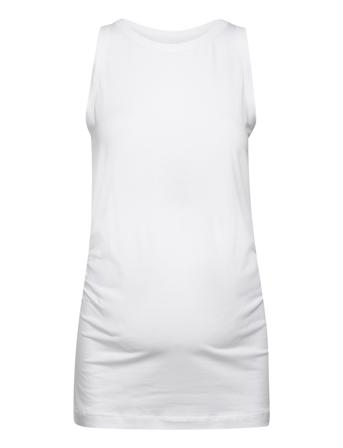 Maternity Tank Top T-shirts & Tops Sleeveless Hvit GAP*Betinget Tilbud