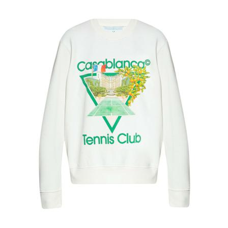 Casablanca Sweatshirt with logo , Wit , Dames , Maat: M