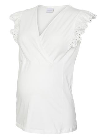 Mlmaya Tess Sl Jrs Top White Mamalicious
