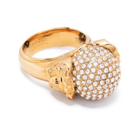 Versace, Rings Żółty, Kobieta, Rozmiar: 56 MM
