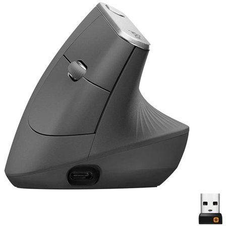 Logitech MX Vertical Ergonomisk Mus – Naturlig Grep og Redusert Håndleddsbelastning