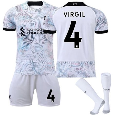 Nya Pojkar Barn Fotboll Kit Kort Skjorta Socka Set Fotboll