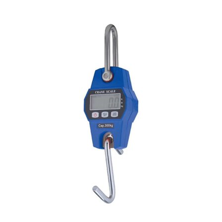 Blå 300 kg hængende vægt til landbrug, jagt, bueskydning, vægt, store fisk, indgangsløft med præcis sensor (digital, professionel, let etui)