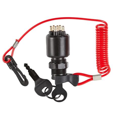 Tenningbryter Nøkkel Sikkerhets Lanyard Lås Montering for OMC 1996 Opp Johnson Evinrude 5005801 for Evinr-WELLNGS