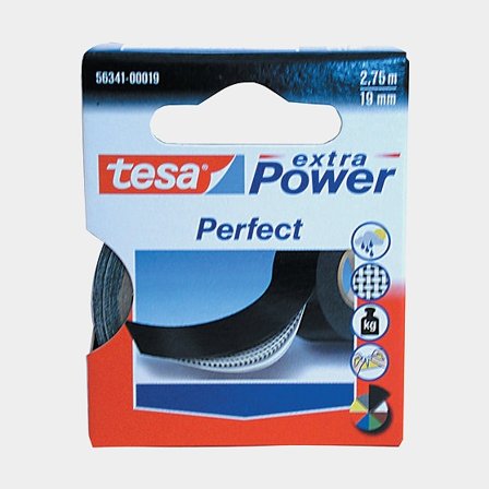 Tesaband / Vävtejp 25 m x 25 mm vit