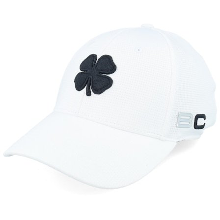 Black Clover - White flexfit Lippis - Iron X Snow Cap White/Black Flexfit @ Hatstore