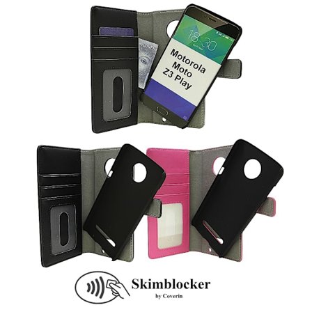 Skimblocker Magnet Wallet Motorola Moto Z3 Play