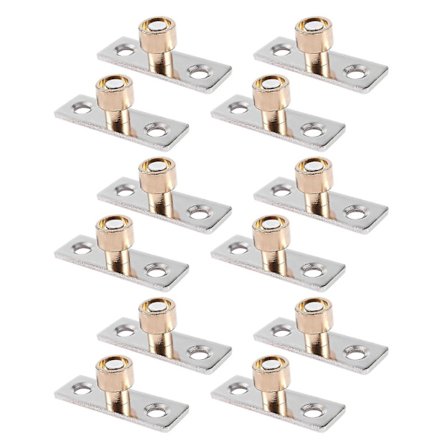 12mm Diameter Trevegglederskinne i Tre med Metallisk Lokator Stopper (12 stk)