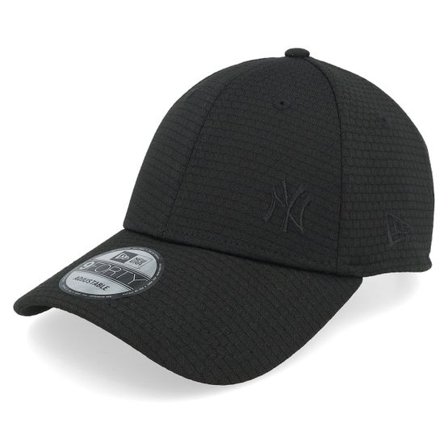 New Era - MLB Svart adjustable Keps - New York Yankees Flawless Mesh 9FORTY Black Adjustable @ Hatstore