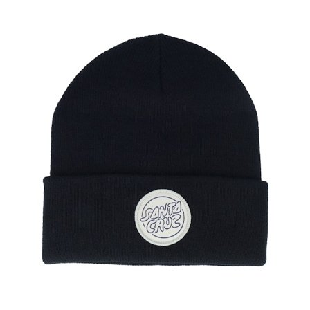 Santa Cruz - Black cuff Beanie - Beanie Contour Bubble Dot Black Cuff @ Hatstore