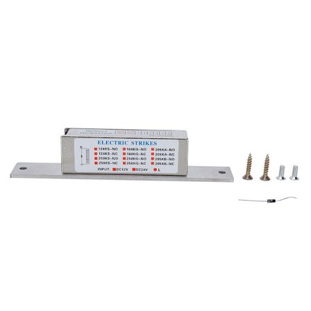 12V katode lås til smal dørkarm, elektrisk døråbner KLB