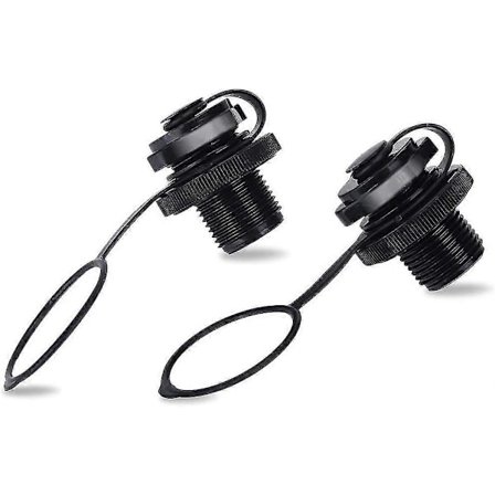 Intex Kajakk Ventil Erstatning 2-Pakning, Enveis Inflasjons Luftplugg for Oppblåsbare Båter [DB]