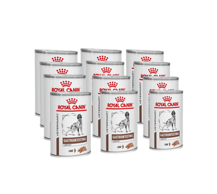 Royal Canin Veterinary Diets Dog - Gastrointestinal Low Fat Loaf våtfôr til hund 420 g x 12 - Hund - Hundefôr & hundemat - Veterinærfôr for hund - 