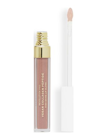 Revolution Beauty London Revolution Pro Vegan Collagen Peptide High Shine Lip Gloss Cashmere - Nude - 4 ML