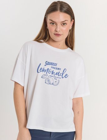 FREE/QUENT T-Shirt - White - L/XL