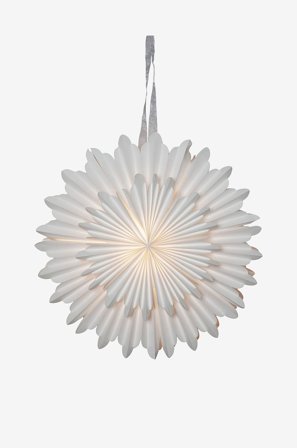Star Trading - Paperstjerne krystal 50 cm - Hvid - Adventsstjerner - Fra Homeroom