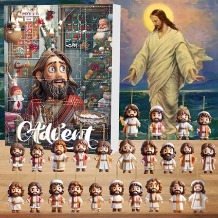 Nativity Countdown Blind Box Julkalender Blind Box Påskhänge Jesushänge Blind Box A