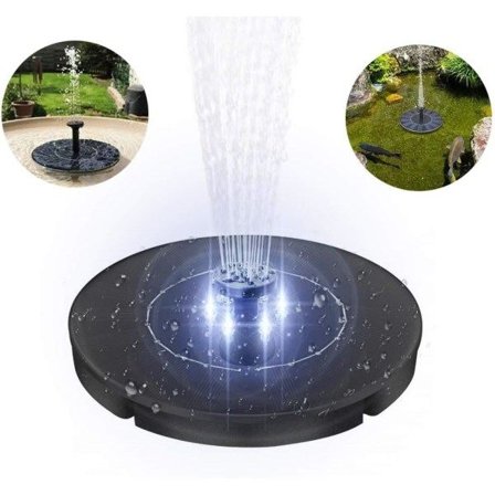 Solar Fountain Pump Upgrade 2,4W LED-ljus Solar Powered SQBB
