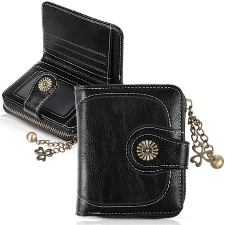 Oljavaxläder Vintage Cut Damplånböcker Söt Handväska Dam Handväska Myntbörs