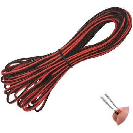 Elektrisk ledning Fleksibel kabel (Rød Svart 20 Meter 22AWG) PVC 2 C