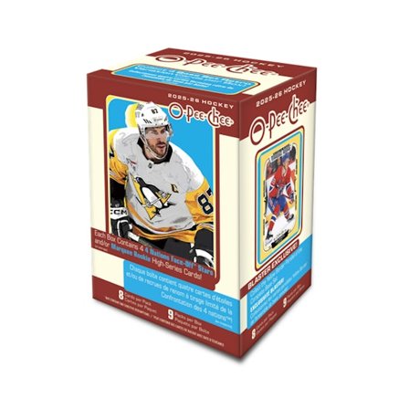 Upper Deck - Black Trading Cards - 2025-26 NHL O-Pee-Chee Blaster Box - 9 Packs (72 Cards) @ Hatstore