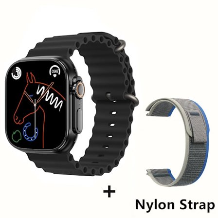 Watch 8 Ultra Smartwatch För Man Kvinna Fitness NFC Original 1:1 IWO Serie 8 BT Samtal Smartklockor För Apple Android Telefon