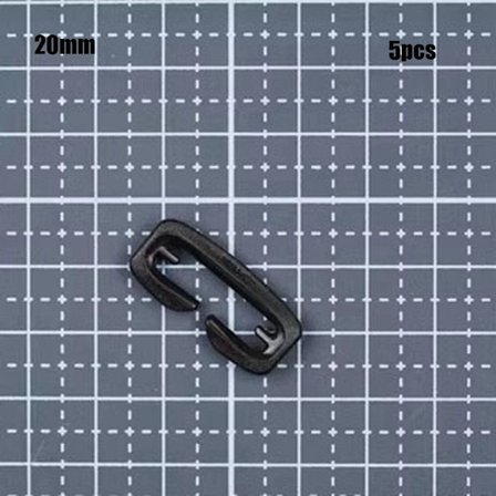 5 stk Firkantet Krok Webbing Spenner 20MM