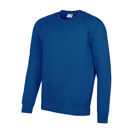 AWDis Academy Herr Crew Neck Raglan Sweatshirt M Deep Royal