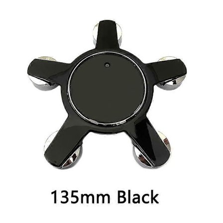 4 stk. 135mm 69mm 68mm 61mm 60mm Grå Sort Bil Hjul Center Caps Fælg Navdæksel Støvsikkert Badge Emblem Logo Biltilbehør db