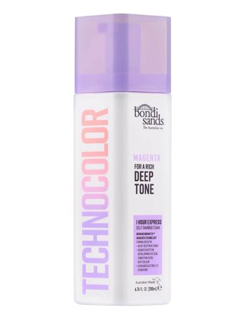 Bondi Sands Technocolor 1 Hour Express Self Tanning Foam Magenta (Deep Tone) - Nude - 200 ml