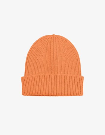 Merino Wool Beanie - Sandstone Orange - One Size