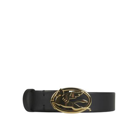 Etro, Belt Zwart, Dames, Maat:80 CM,leather