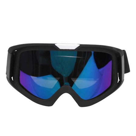 Vindtætte Briller Øjenbeskyttelse Justerbar Rem til Udendørs Cykling Svejsearbejde Bjergbestigning Sort Ram Farverig Linse