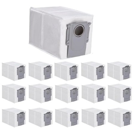 16 pölypussia Q-robotille, Qrevo MaxV, S8 Max Ultra, S8 MaxV Ultra -robotti-imuripussit