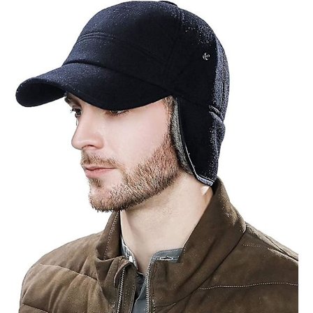 Vinter Fuskepels Øreklaff Trapper Jegerhatt Militær Army Caps med Øreklaffer