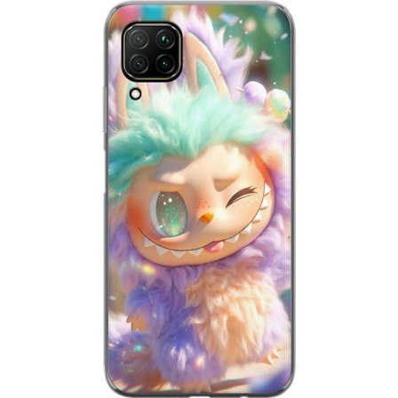 Kompatibelt Mobilskal till Huawei Huawei P40 lite Söt fantasikaraktär med fluffig päls, pastellfärger och kawaii-stil, lekfull illustration för b
