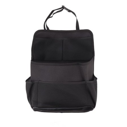 Bil Baksätesorganisatör Stor Kapacitet Multi Ficka Förvaringsväska för Flaskor Telefoner Surfplattor Snacks