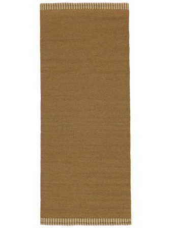 Small Visby Rug - Brown 100X250 Wool, Rustic Style