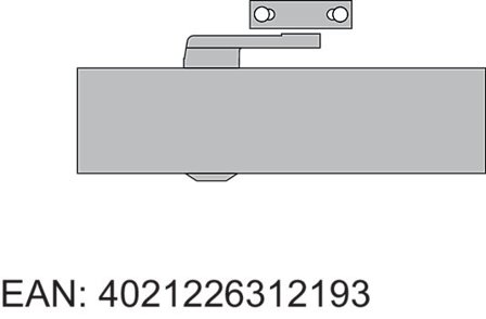 DORMA DØRLUKKER DORMA TS 73 SØLV U/ARM