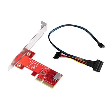 PCIe3.0 X4 till Oculink SFF 8612-adapterkort Hög sömlös anslutningshastighet för NVMe SSD-enheter SFF-8639-gränssnitt