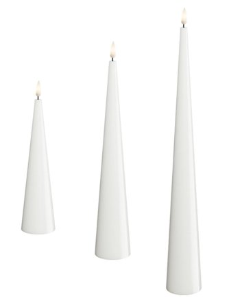 Deluxe Homeart Batterilys Kjegle Hvit Ø5 (H20)