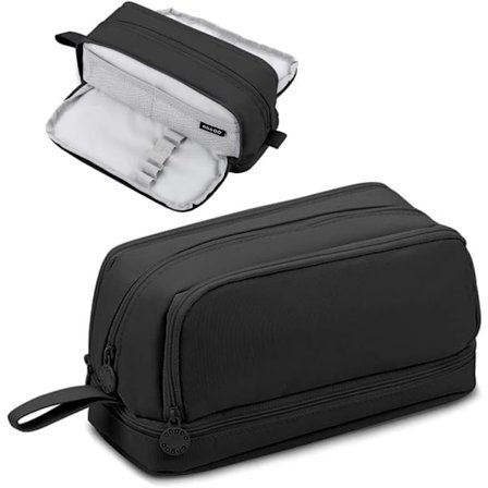 Penaali, suuri penaali 4 lokerolla, paperitavaran järjestäjä pojille ja tytöille, lapsille, teini-ikäisille, opiskelijoille, naisille, miehille, musta