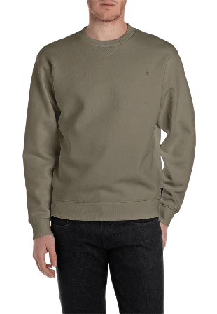 Replay Basic Crewneck Sweatshirt Tröjor Herr Grön XXL