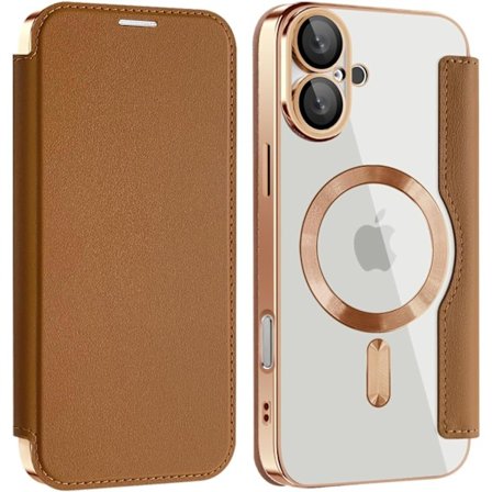 Skal för Iphone 16 Plus Kompatibelt med Magsafe (Brun)