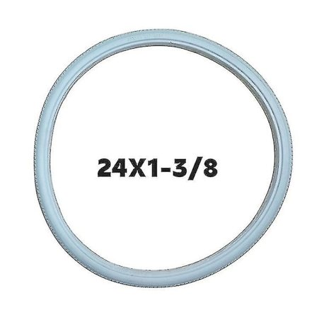 24-tums 3/8 PU Manuell Rullstolsdäck Halksäker Solid Bakhjul Ersättningstillbehör-24X1 3/8